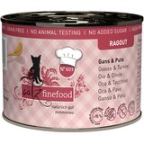  Varčno pakiranje catz finefood Ragout 24 x 180 g/190 g - No.603 goska & puran (24 x 190 g) | shoptok.hr