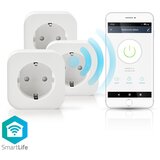 Nedis Wi-Fi Smart Plug Schuko Type F 10 A 3-Pack | Eponuda.com