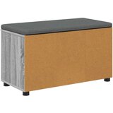  Klupa za hodnik s jastukom Siva Sonoma 80 x 38 x 46 cm | shoptok.hr