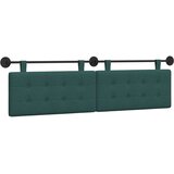  Držeće uzglavlje Zidne Tamnozelena 170 x 55 x 5 cm tkanina - Tamnozelena 160 cm bez LED | shoptok.hr
