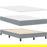  Krevet s oprugom s madracem svijetlosivi 120x190 cm tkanina | shoptok.hr