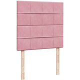 Box spring krevet s madracem ružičasti 90x200 cm baršunasti | shoptok.hr