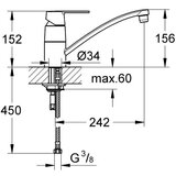 Grohe 32891000 Get vrtljiva kuhinjska armatura | Shoptok.si