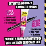 NYX Professional Makeup The Brow Glue Crazy Lift dolgoobstojni gel za obrvi 7 ml | Shoptok.si