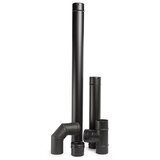  Inoxterm set dimovodnih cevi za pelet peći, 5 delova – crni Ø80 mm Cene