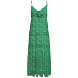 Vero Moda Ljetna haljina 'Smilla' zelena / travnato zelena / svijetloroza / bijela