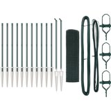 vidaXL varjena žična ograja s 13 konicami zelena 0.4x25 m jeklo, (22111026) | Shoptok.si