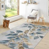 Mila Home svetlo moder/zlat pralen tekač 80x200 cm golden leaves – | Shoptok.si