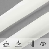  Jedro za sunce Svijetlo siva i bijela. 3,6 x 3,6 x 3,6 m | shoptok.hr