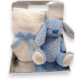 Baby Bear Origin BBO Set Igračka + Ćebence (B230318) Rabbit – Blue 100x75cm Cene