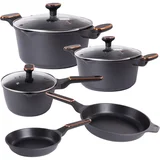 velik 8 delni set alu. posode za indukcijo