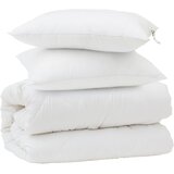  Set deka s jastukom 3 kom. Bijela Mikrovlakna 260 x 220 cm,60 x 70 cm | Shoptok.si