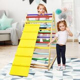  Plezalni trikotnik, zložljiv plezalni trikotnik z leseno lestvijo ali klančino | Shoptok.si