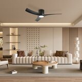  ZEVENTI - LED plafonski ventilator ORBITO LED/24W/230V Wi-Fi Tuya crni + daljinski upravljač | Eponuda.com