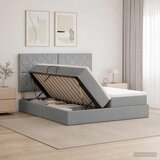  Krevet s od storage s pohranom Svjetlosiva 180 x 200 cm Tkanina | shoptok.hr