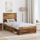  Okvir za krevet Staro drvo 90 x 190 cm Čvrsto borovo drvo | shoptok.hr