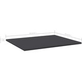 Police za knjige 4 kom sive 60 x 50 x 1,5 cm od iverice | Shoptok.si