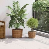  Saksija Košara s pohranom 2 pcs Smeđa Kubu Ratan - Smeđa | shoptok.hr