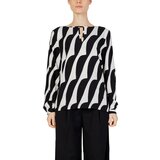 Street One Topi & Bluze Printed roundneck blouse w tea 344437 Črna Cene