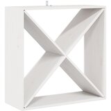  Stalak za vino 2 pcs Bijelo 62 x 25 x 62 cm Čvrsto borovo drvo | shoptok.hr
