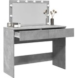  Toaletni stolić s LED svjetlima siva boja betona 100x40x120 cm | Eponuda.com