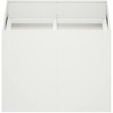  Vrtna saksija Bijela 80 x 80 x 60 cm Čelična vrata | shoptok.hr