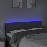  Posteljno vzglavje temno sivo 144x5x78/88 cm blago, (20735149) | Shoptok.si