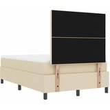  Krevet s opruga kutije s uzglavljem Krema 120 x 190 cm tkanina | shoptok.hr