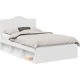  Konstrukcija postelje Bela 120 x 200 cm Masivno borovo les, (5000102545) | Shoptok.si
