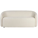 White Label Kremno bela sedežna garnitura 181 cm Len – Cene
