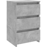 Maison Chic Nočna omarica - Nočna miza betonsko siva 40x35x62,5 cm konstruiran les, (21689447) Cene