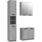  3-dijelni set kupaonskih ormarića boja hrasta sonome drveni | shoptok.hr