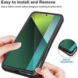 Techsuit ColorVerse 360 Series obostrana zaštitna maska za Xiaomi Redmi Note 13 5G – crna | shoptok.hr