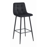  ARCETO barska stolica - crni baršun / crne noge x 1 | shoptok.hr