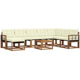  Set vanjskih sofa 9 kom. Prirodna i krem | shoptok.hr