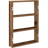  Zidna polica Staro drvo 43x9x60 cm Konstruirano drvo | shoptok.hr