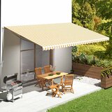  Zamjenska tkanina za tendu žuto-bijela 6 x 3,5 m | shoptok.hr