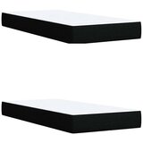  Krevet s oprugama i madracem crni 200x200 cm od tkanine | shoptok.hr