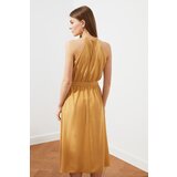 Trendyol Ženska midi smeđa haljina krema | senf | ePonuda.com