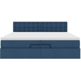  Otomanski krevet s madracem plavi 200x200 cm tkanine | shoptok.hr