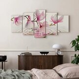  Slika - Magnolias over Water (5 Parts) Wide Pink 225x112.5 | shoptok.hr