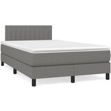  The Living Store Box spring postelja z vzmetnico LED temno siva 120x190 cm blago - Box Spring Postelja, (21497768) | Shoptok.si