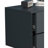 MID.YOU Nočna Omarica Usal L 45, Siva | Shoptok.si