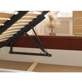 Bobochic Paris Opečnato oranžna oblazinjena zakonska postelja s prostorom za shranjevanje z letvenim dnom 180x200 cm Jade – | Shoptok.si