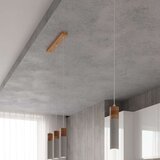  Sollux SL.0966 - Luster na sajli ZANE 2xGU10/40W/230V beton/drvo | Eponuda.com