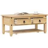  Stolić za kavu s ladicama Corona 100 x 48 x 45 cm od borovine | shoptok.hr