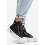 Boto Women's High Top Sneakers On Platform Black Averira | shoptok.hr
