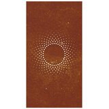  Vrtni zidni ukras 105 x 55 cm od čelika COR-TEN s uzorkom sunca | Eponuda.com