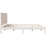 vidaXL Dugi okvir kreveta bez madraca bijeli 180 x 220 cm masivno drvo | shoptok.hr