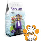CATS WAY 10l, grudvajući posip od belog bentonita sa mirisom lavande